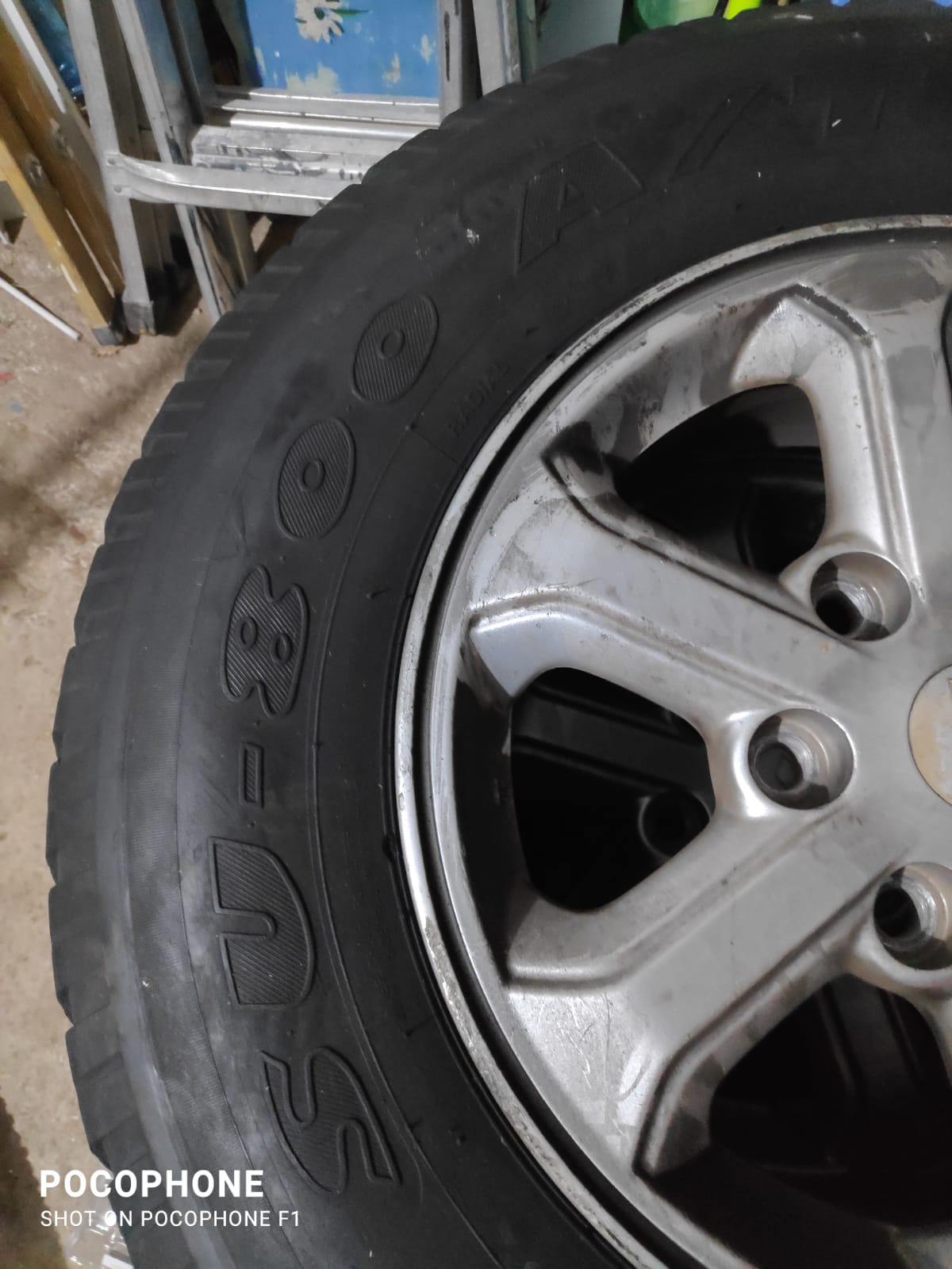 תמונה 2 ,סט למיצובישי אנטר 205/80R16C אביזרים 4x4 צמיגים וג`אנטים