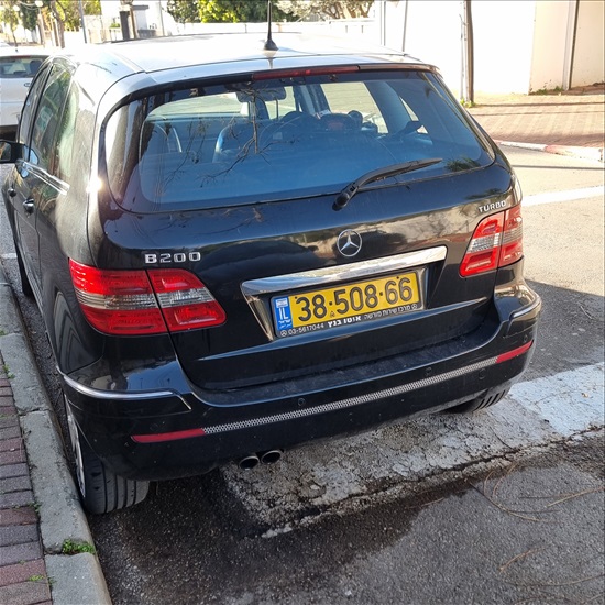 תמונה 3 ,מרצדס B-CLASS יד 1 2008 130000 ק"מ