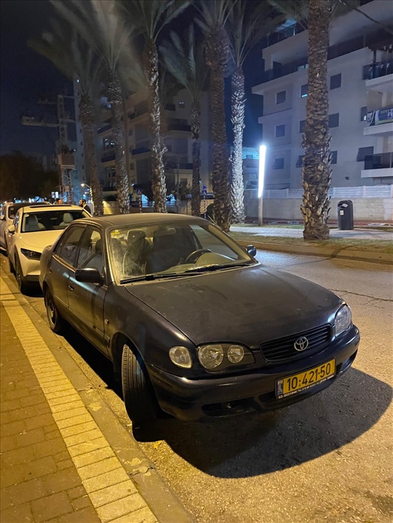 תמונה 1 ,טויוטה קורולה יד 1 2002 167000 ק"מ