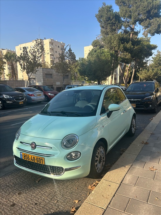 תמונה 1 ,פיאט 500 יד 2 2020 71000 ק"מ