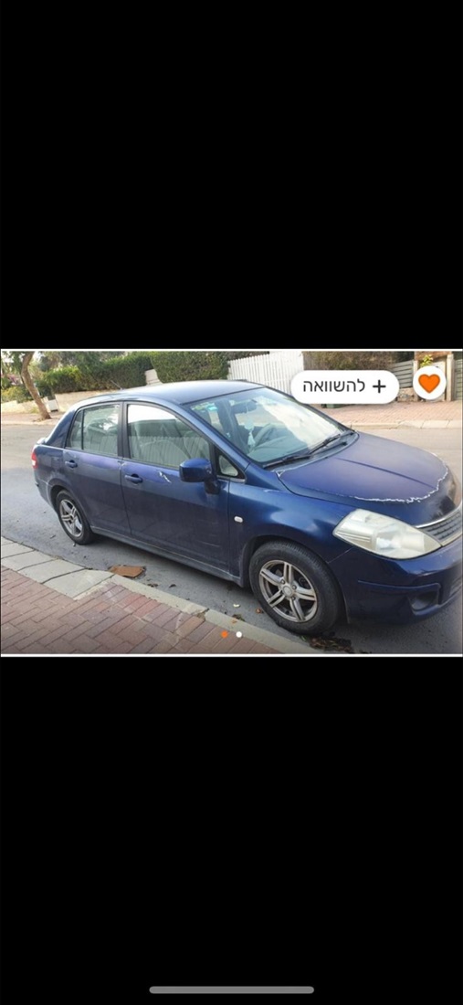 תמונה 1 ,ניסאן
 טידה יד 5 2008 115000 ק"מ