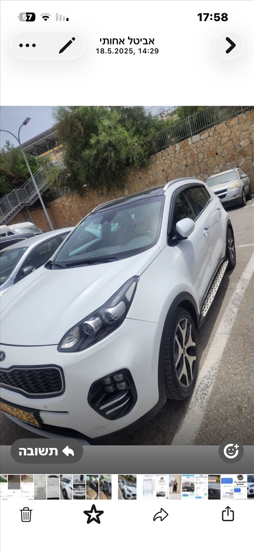 תמונה 4 ,קיה ספורטאז` יד 3 2016 146000 ק"מ