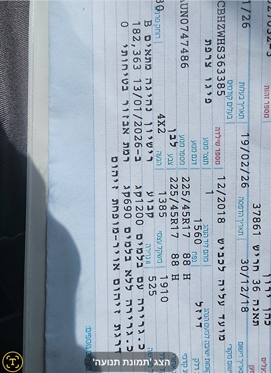 תמונה 6 ,פיג'ו
 308CC יד 3 2018 190 ק"מ