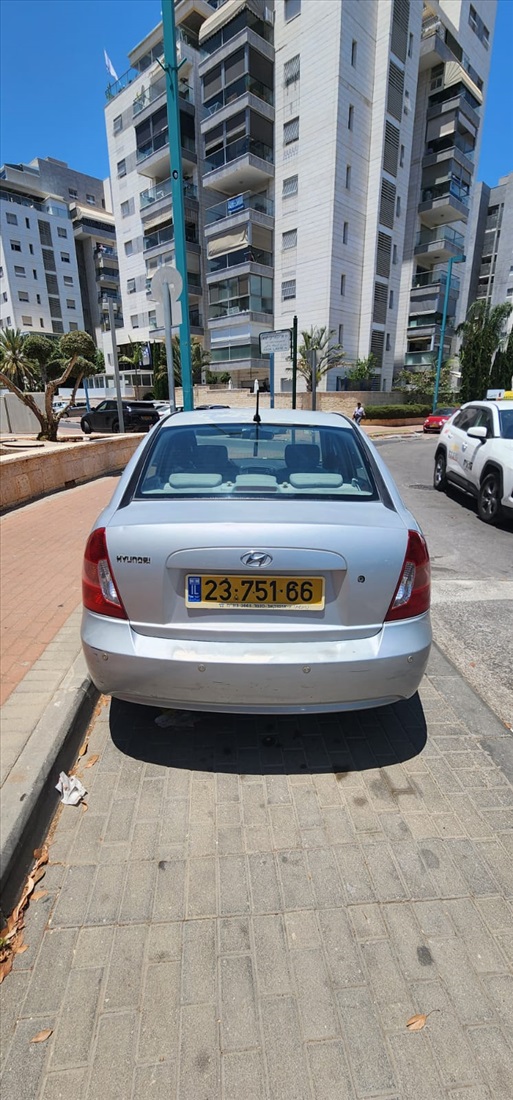תמונה 2 ,יונדאי אקסנט יד 3 2008 180000 ק"מ