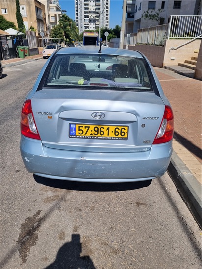 תמונה 4 ,יונדאי אקסנט יד 2 2009 154000 ק"מ