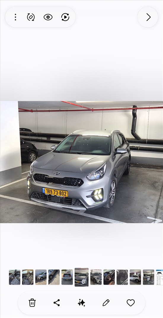 תמונה 2 ,קיה נירו EV יד 2 2020 68759 ק"מ