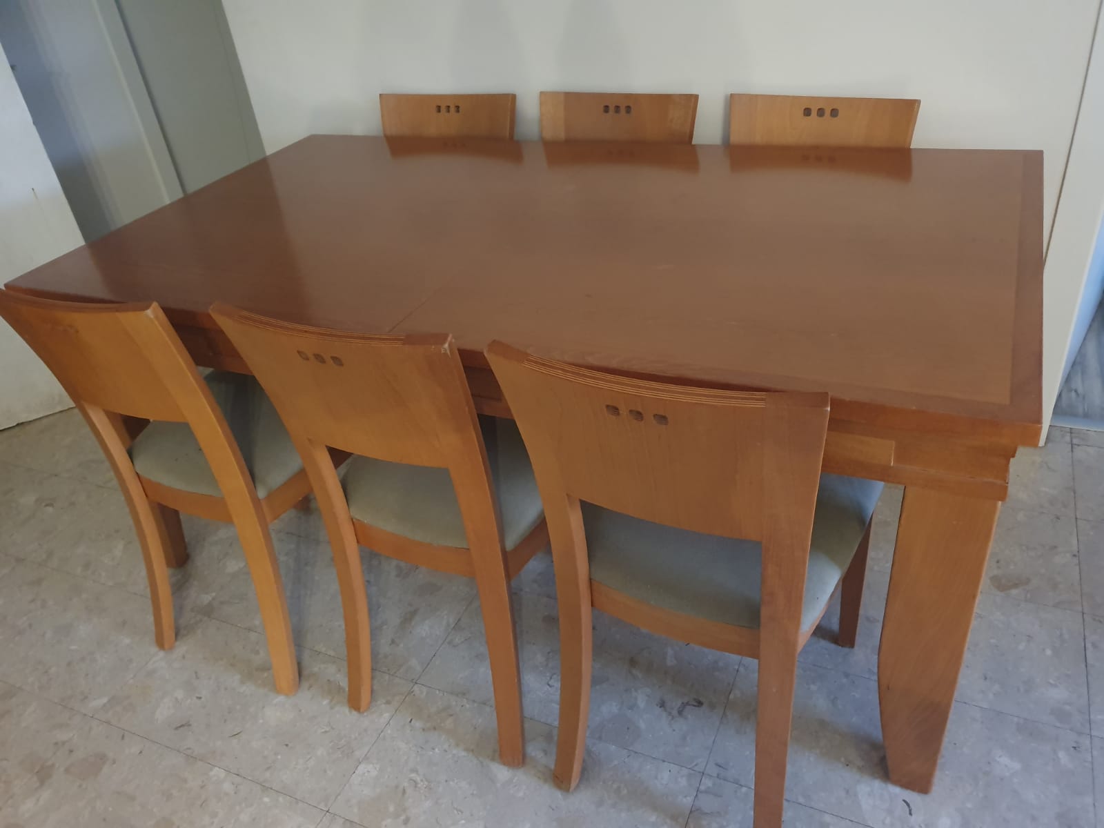תמונה 1 ,שולחן + שש כסאות למכירה במודיעין-מכבים-רעות ריהוט  פינת אוכל