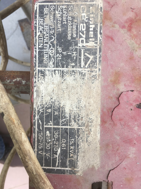 תמונה 1 ,רתכת תעשייתית Einhell CF270,   למכירה בנס ציונה כלי עבודה  רתכת