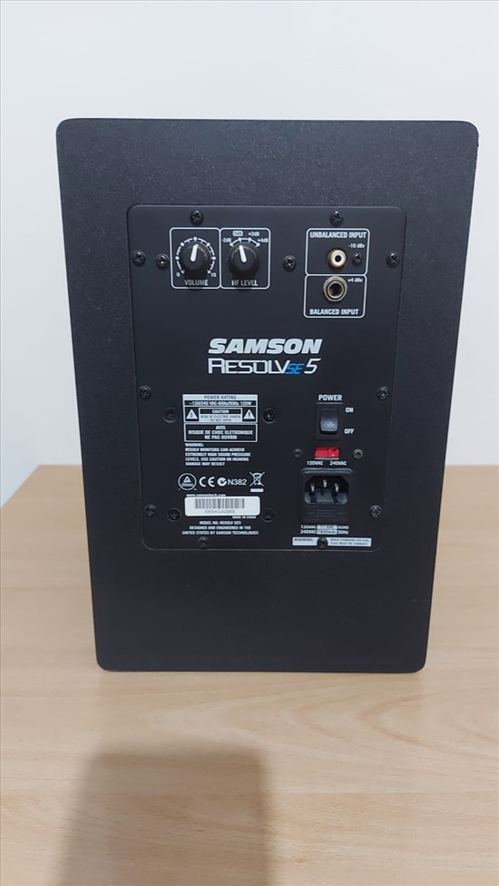 תמונה 2 ,מוניטורים Samson Resolve se5 למכירה ברחובות ציוד לדיג'יי ואולפנים  מוניטורים