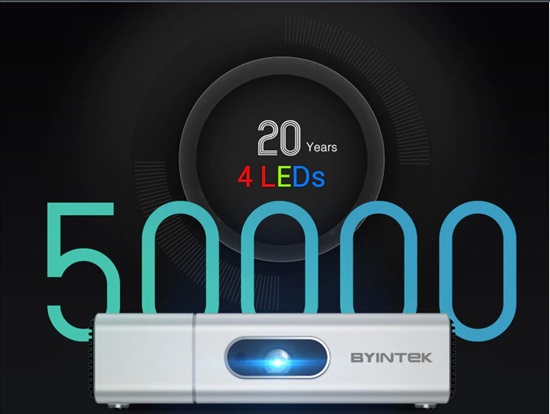 תמונה 2 ,BYINTEK U50 Pro -Smart Full HD למכירה בפרדס חנה-כרכור מוצרי חשמל  מקרן