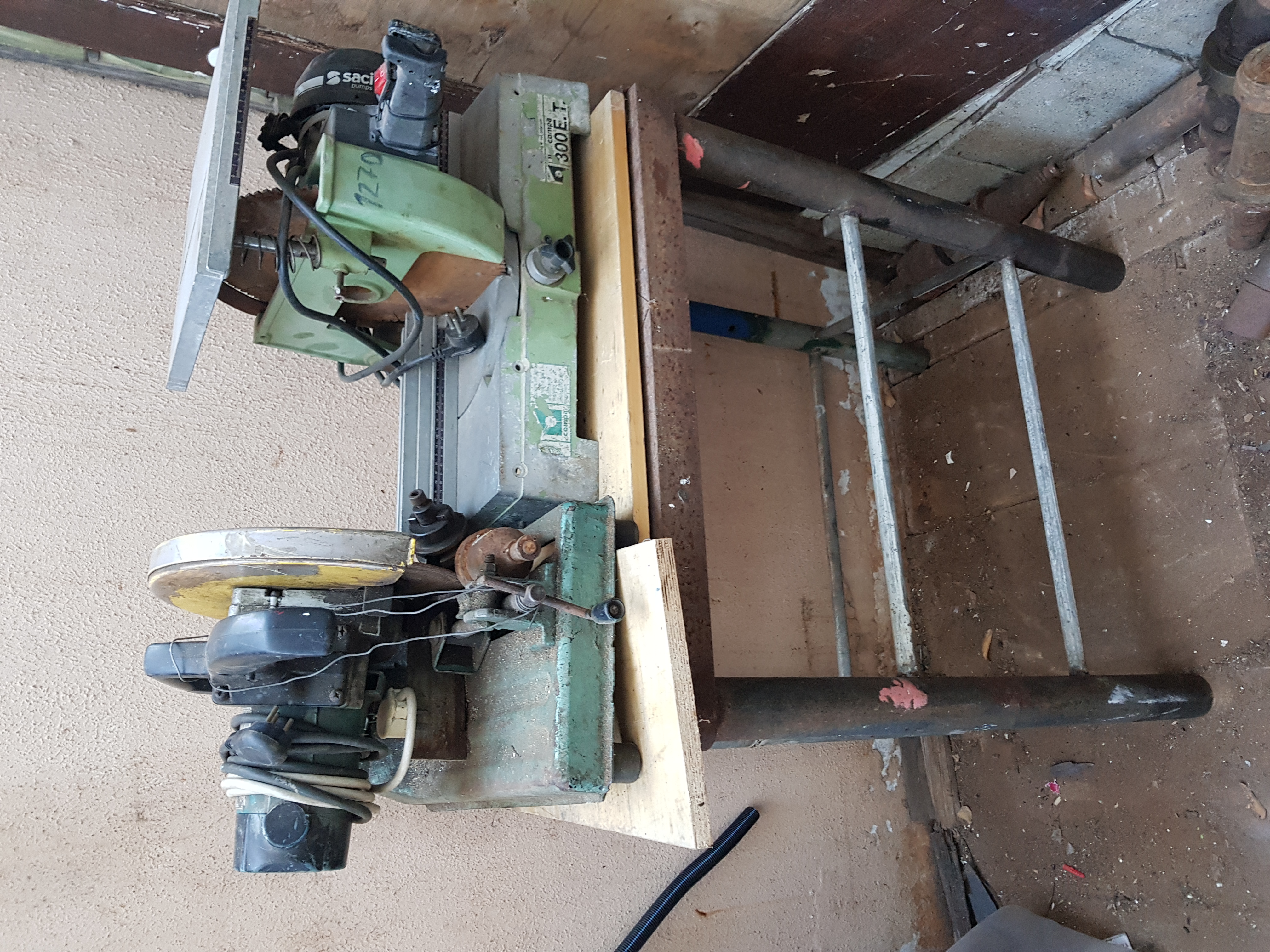 תמונה 1 ,מסור גרונג + מסור שורף + מעמד למכירה בנתניה ציוד לעסקים  מכונות תעשיתיות