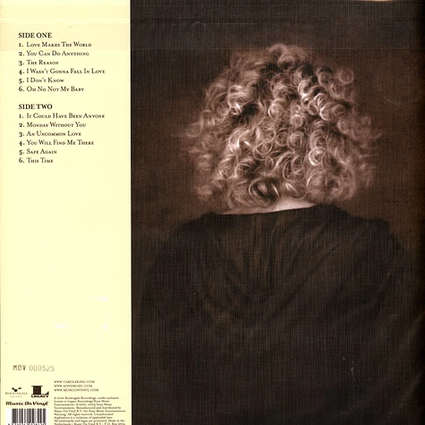 תמונה 2 ,Carole King Love Makes the Wor למכירה ברמת השרון אספנות  תקליטים ודיסקים