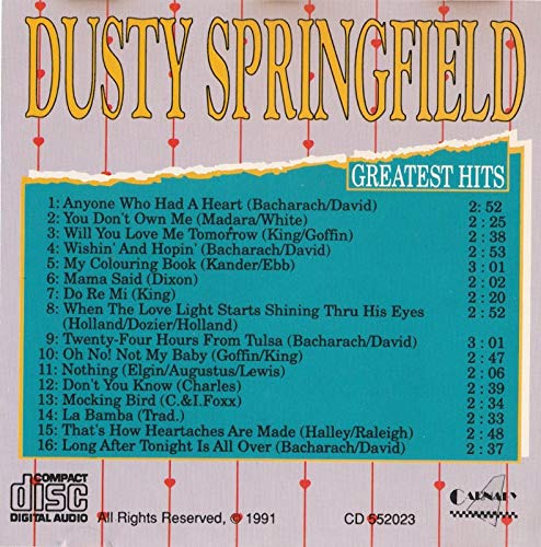 תמונה 2 ,Dusty Sprigfield Greatest Hits למכירה ברמת השרון אספנות  תקליטים ודיסקים