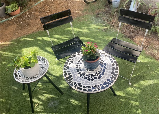 תמונה 4 ,שולחן +2 כסאות מתקפלות למכירה בכפר יונה ריהוט  ריהוט לגינה