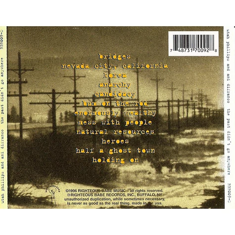 תמונה 2 ,Utah Phillips and Ani Difranco למכירה ברמת השרון אספנות  תקליטים ודיסקים