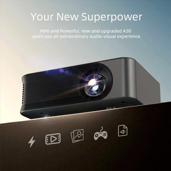 תמונה 3 ,מקרן LED Multimedia 4K+שלט למכירה בנתניה מוצרי חשמל  מקרן