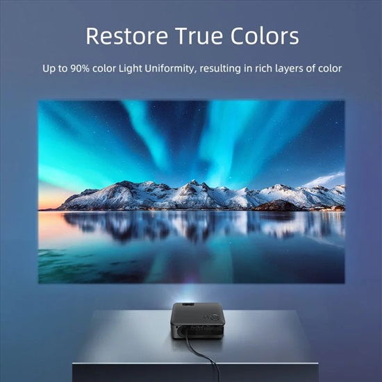 תמונה 4 ,מקרן LED Multimedia 4K+שלט למכירה בנתניה מוצרי חשמל  מקרן