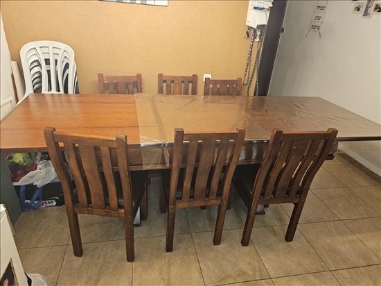 תמונה 2 ,פינת אוכל + 6 כסאות למכירה בחדרה ריהוט  פינת אוכל
