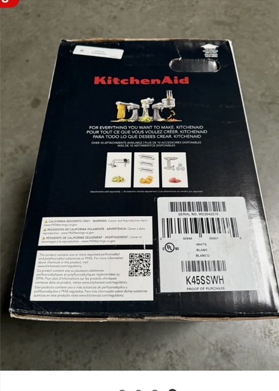 תמונה 3 ,מיקסר kitchenaid classic למכירה בראשון לציון כלי מטבח  בלנדר