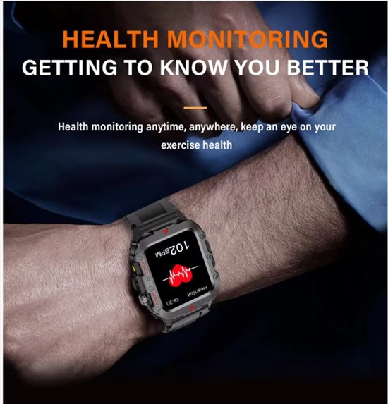 תמונה 3 ,LAXASFIT Men Sports SmartWatch למכירה בפתח תקווה תכשיטים  שעונים
