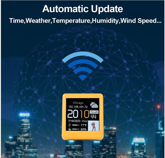 תמונה 7 ,תחנת מזג אוויר Wifi חכמה ניידת למכירה בפתח תקווה מחשבים וציוד נלווה  שונות