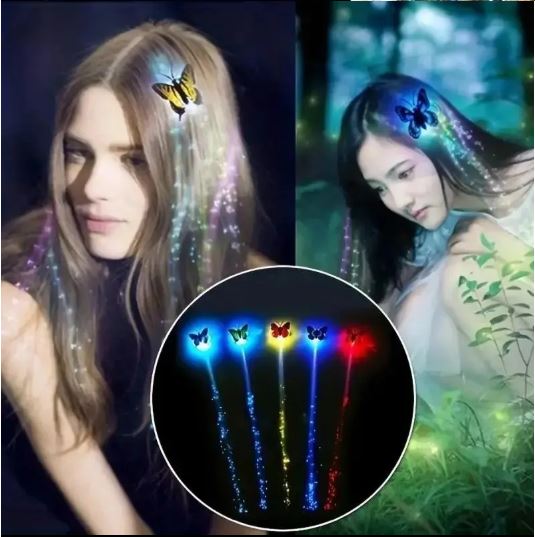 תמונה 3 ,5 פרפרים זוהרים לשיער . למכירה בפתח תקווה יד-שניה לנשים  שונות