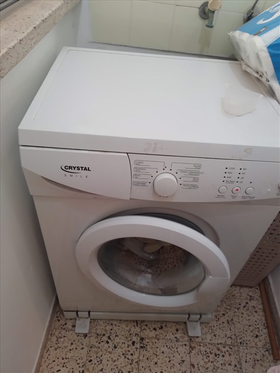 תמונה 1 ,מכונת כביסה קריסטל סמייל למכירה ברעננה מוצרי חשמל  מכונת כביסה