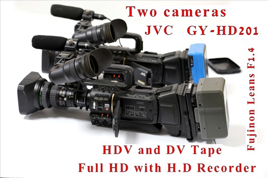 תמונה 1 ,שתי מצלמות וידיאו JVC למכירה בעכו צילום  מצלמת וידאו