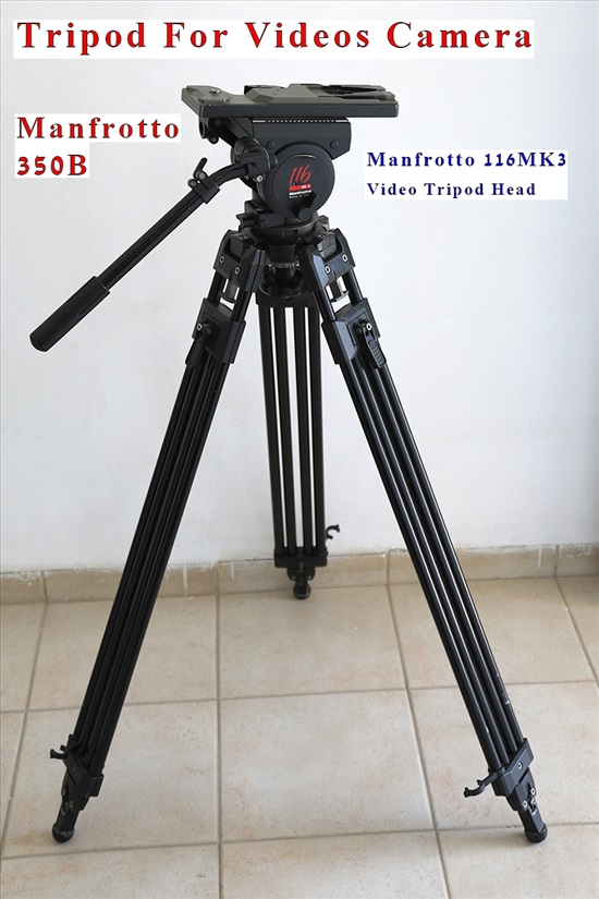 תמונה 1 ,חצובה Manfrotto כולל ראש ודולי למכירה בעכו צילום  חצובה