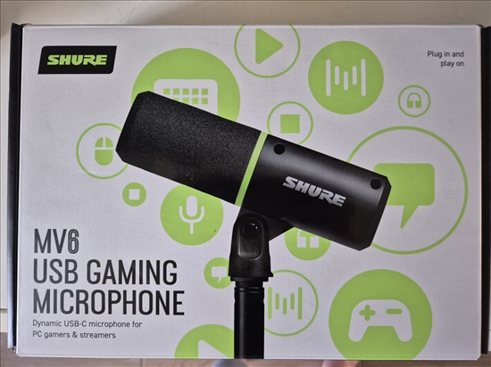 תמונה 2 ,מיקרופון - Shure MV6 למכירה במגדל העמק ציוד לדיג'יי ואולפנים  מיקרופונים