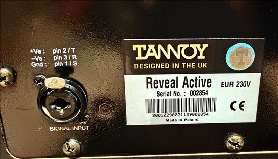תמונה 8 ,מוניטורים מקצועיים של TANNOY  למכירה בתל אביב ציוד לדיג'יי ואולפנים  מוניטורים