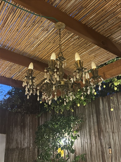 תמונה 1 ,מנורת שנדליר עתיקה למכירה ביהוד מונוסון מוצרי חשמל  תאורה ונברשות