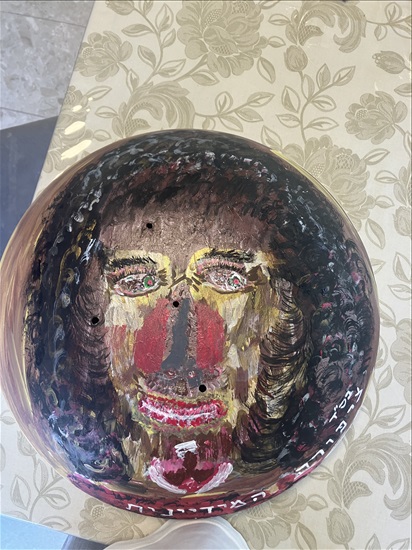 תמונה 1 ,ציור אקריליק על מכסה נירוסטה למכירה ברמת גן אומנות  ציור