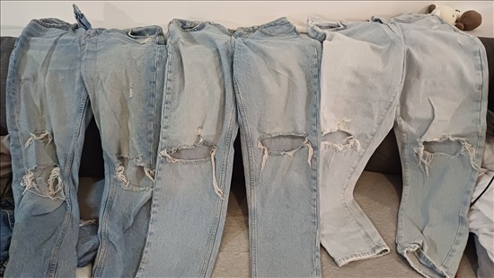 תמונה 2 ,6ג'ינסים של ZARA  מידה 36*  למכירה בבת ים ביגוד ואביזרים  ג'ינסים ומכנסיים