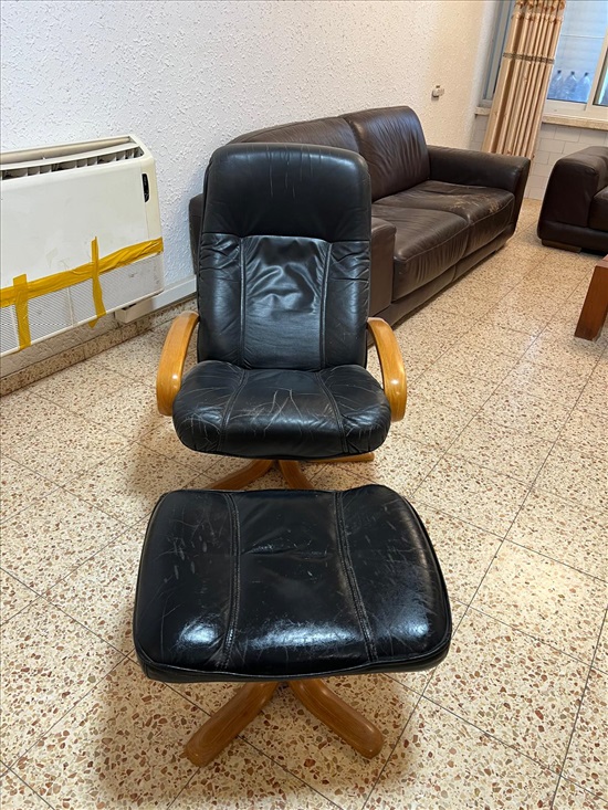 תמונה 1 ,כורסת טלויזיה מתכווננת מעור  למכירה בעפולה ריהוט  כורסאות