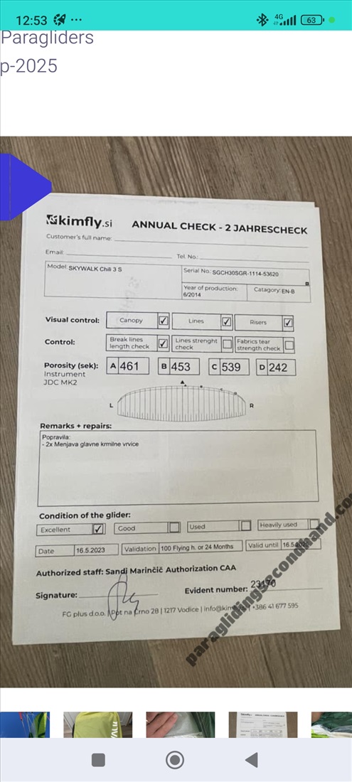 תמונה 1 ,SkyWalk  למכירה בבת ים ציוד ספורט  מצנח רחיפה