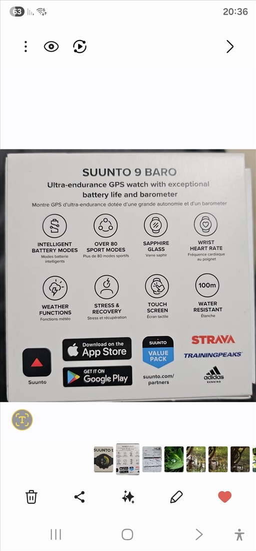 תמונה 2 ,שעון suunto 9 baro למכירה בהיוגב ציוד ספורט  אביזרי ספורט