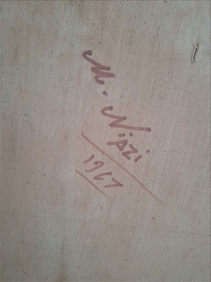 תמונה 1 ,ציור שמן עתיק 1967 של M.NIAZI למכירה בבית אריה אומנות  ציורים