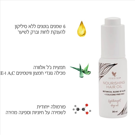 תמונה 2 ,שמן הזנה לשיער למכירה באור עקיבא קוסמטיקה וטיפוח  תמרוקים