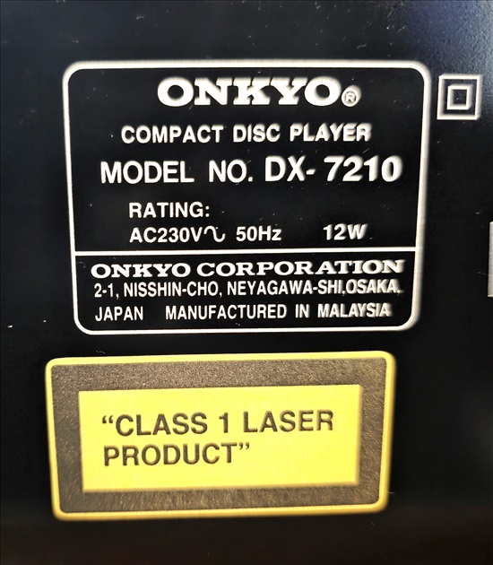 תמונה 9 ,נגן וינטג' היי אנד של ONKYO  למכירה בתל אביב סטריאו ונגנים  נגן דיסקים