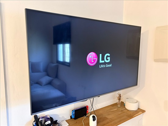 תמונה 1 ,LG ‏4K UHD + זרוע מתכווננת למכירה בחדרה מוצרי חשמל  טלוויזיות