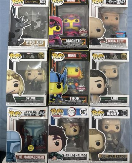 תמונה 1 ,בובות funko pop במצב מצויין למכירה בקרית מוצקין אספנות  בובות