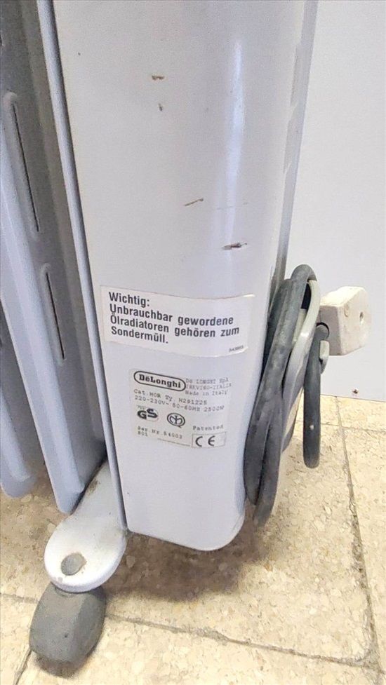 תמונה 3 ,רדיאטור Delonghi בעל 12 צלעות למכירה בהוד השרון מוצרי חשמל  רדיאטור