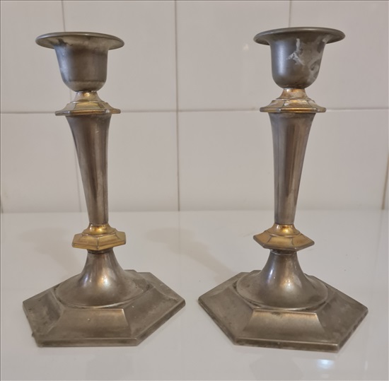 תמונה 1 ,פמוטי וינטג' מוכספים  למכירה באילת אספנות  חפצי נוי