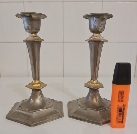 תמונה 4 ,פמוטי וינטג' מוכספים  למכירה באילת אספנות  חפצי נוי
