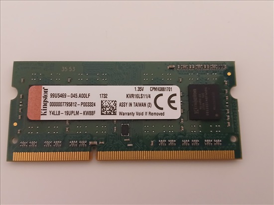 תמונה 1 ,DDR3L 4G RAM למכירה בחיפה מחשבים וציוד נלווה  חומרה