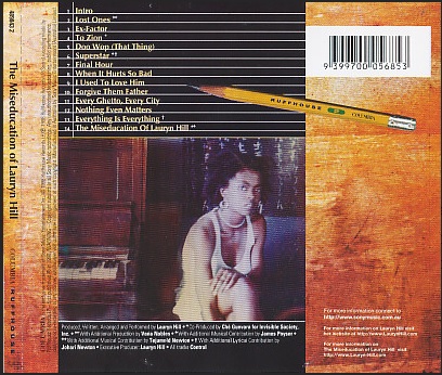 תמונה 2 ,The Miseducation Of Lauryn Hil למכירה ברמת השרון מוסיקה וסרטים  cd