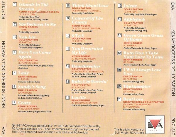 תמונה 2 ,The Very Best of Kenny Rogers  למכירה ברמת השרון מוסיקה וסרטים  cd