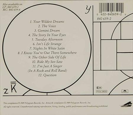 תמונה 2 ,The Moody Blues Greatest Hits למכירה ברמת השרון מוסיקה וסרטים  cd