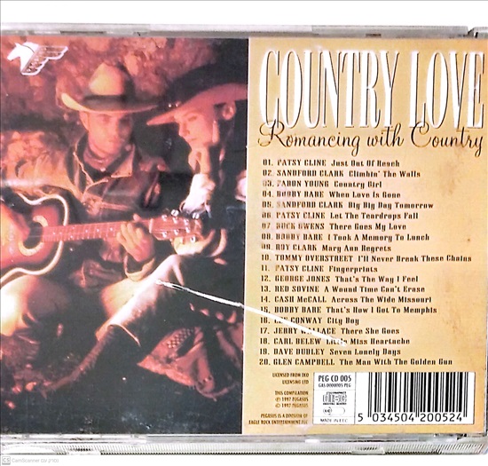 תמונה 2 ,Country Love Romancing with Co למכירה ברמת השרון מוסיקה וסרטים  cd